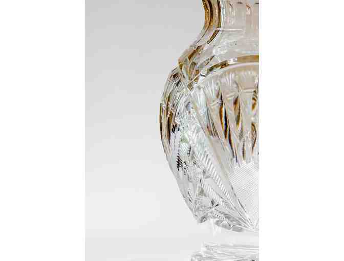 Engraved Crystal Vase