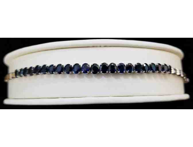 Sapphire White Gold Necklace