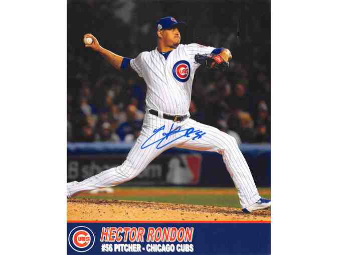 Autographed Photo of Cubs RHP Hector Rondon