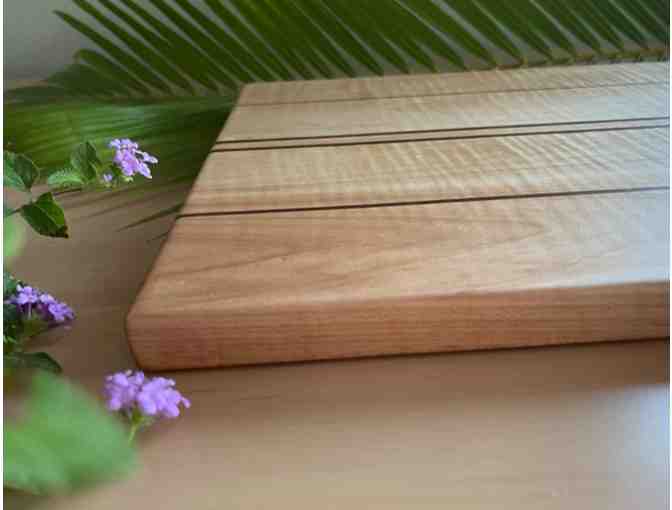 Maple Cutting Board 2 with Koa Strings by Keith Arakaki, Kauai