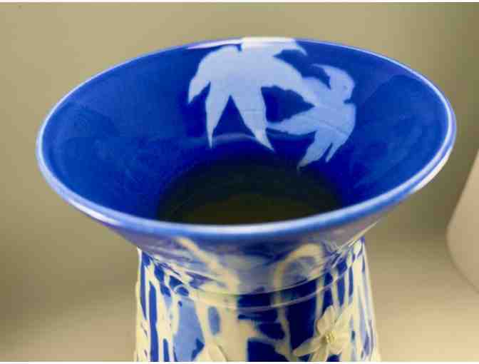 Elegant Cobalt Blue Chinese Vase