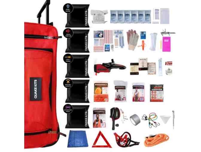 Quake Kits Extensively Prepared Car Emergency Kit: Donated by Matthew Henry, EMT