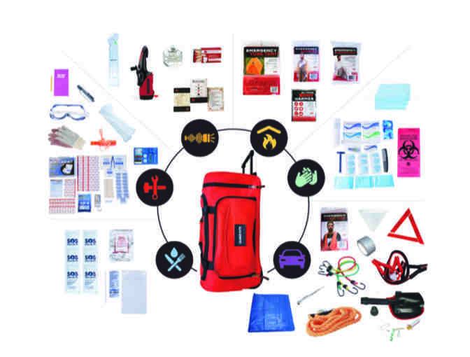 Quake Kits Extensively Prepared Car Emergency Kit: Donated by Matthew Henry, EMT