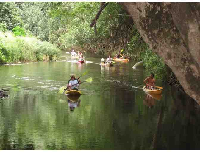 Kayak Wailua Rental of 2 Double Kayaks seats 4 on Wailua River