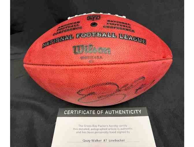 Green Bay Packers Quay Walker Autographed Football