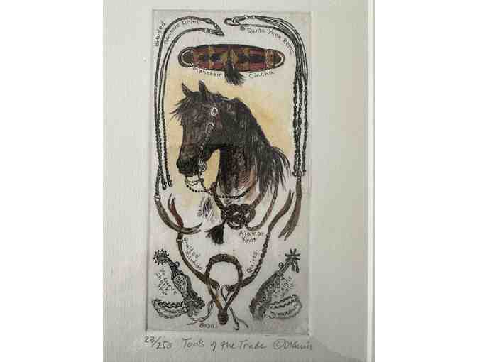 'Tools of the Trade', fine Vaquero Art by Deborah Kunic
