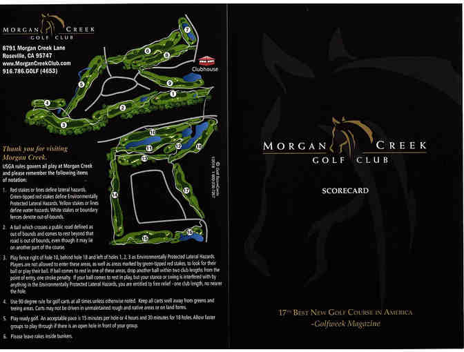 Morgan Creek Golf Club, Round of Golf for Two