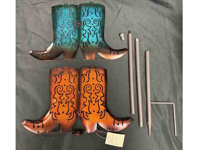 Cowboy Boots Wind Spinner