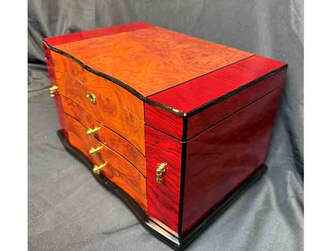 Elm Burl Jewelry Case (New in Box)