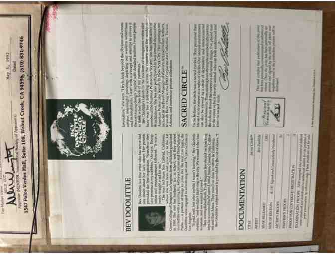 Custom Framed 'Sacred Circle' by fine artist, Bev Doolittle, Limited Edition