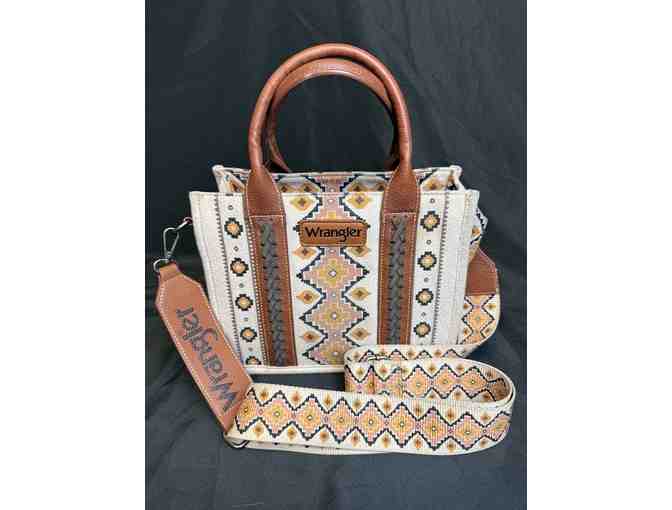 Wrangler Crossbody Purse, Horse Scarf, and Handcrafted Jewelry