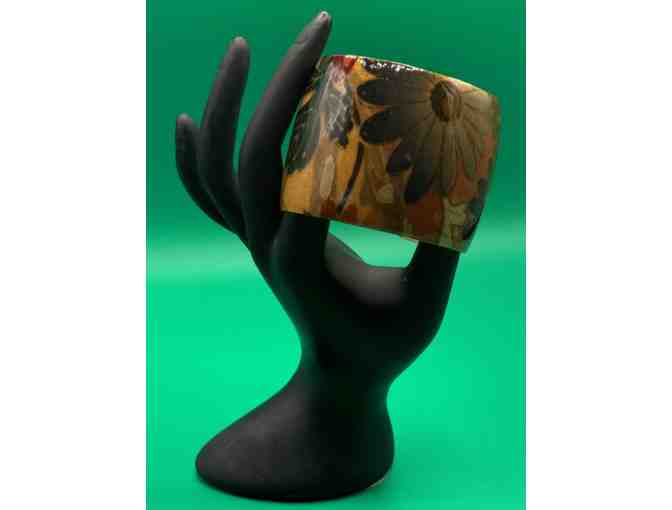 Handmade Wooden Box with Earrings and Bracelet