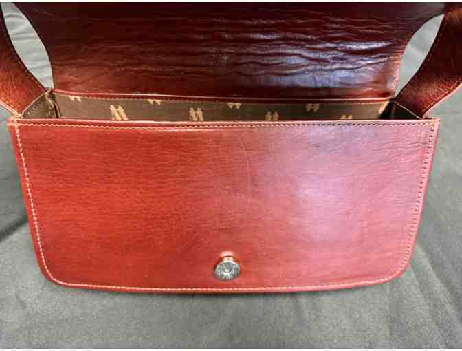 Tooled Leather Purse with Earrings and Cowboy Pin