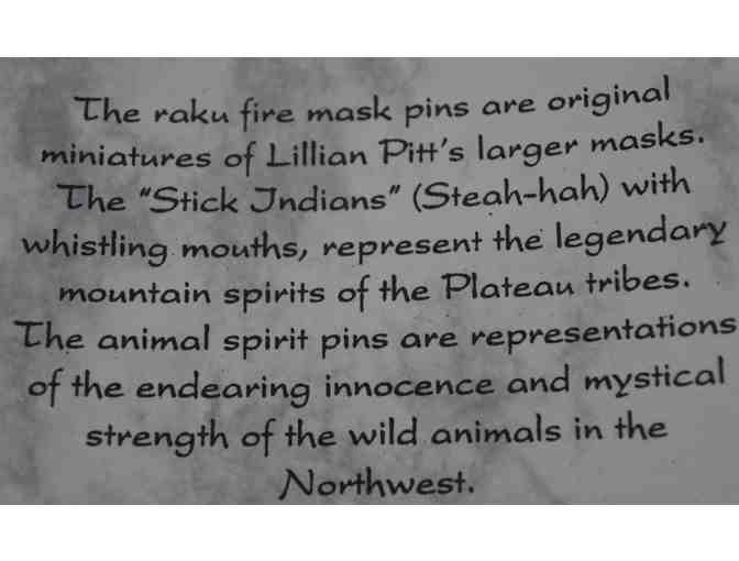 Lillian Pit Mask Pin and Southwest Turquoise Set