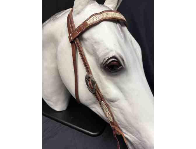 Rawhide Basket Braided Headstall by Cashel Company