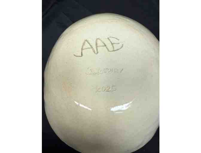 Unique Horse Hair Ceramic Bowl with Barney's hair