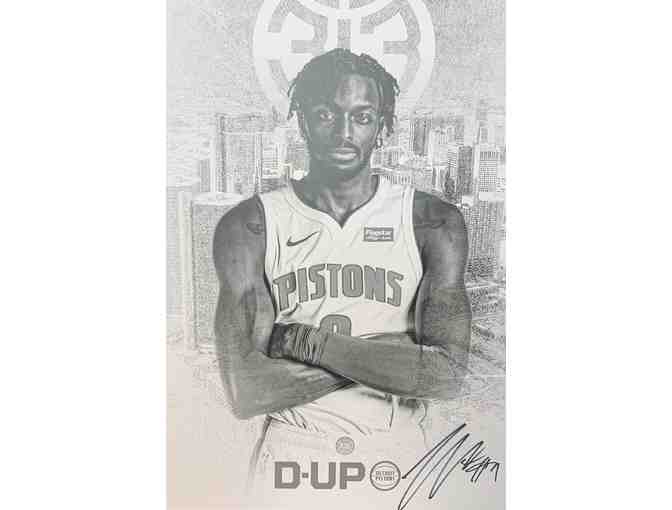 Detroit Pistons Jerami Grant Autographed Lithograph