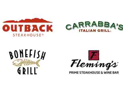 $25 Gift Card to either Outback, Carraba's, Fleming's or Bonefish Grill
