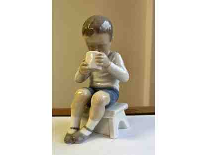 Bing & Grondahl - Boy Drinking from Cup Figurine