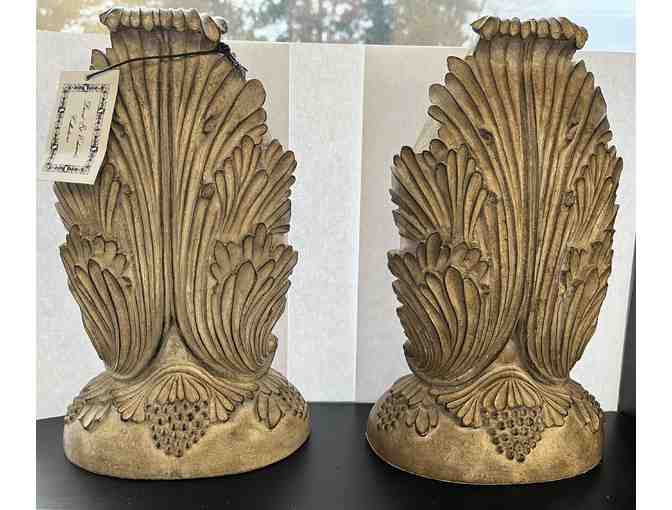 Vintage Gold Finish Bookends