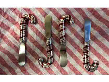 Candy Cane Multipurpose Cheese Spreader Set