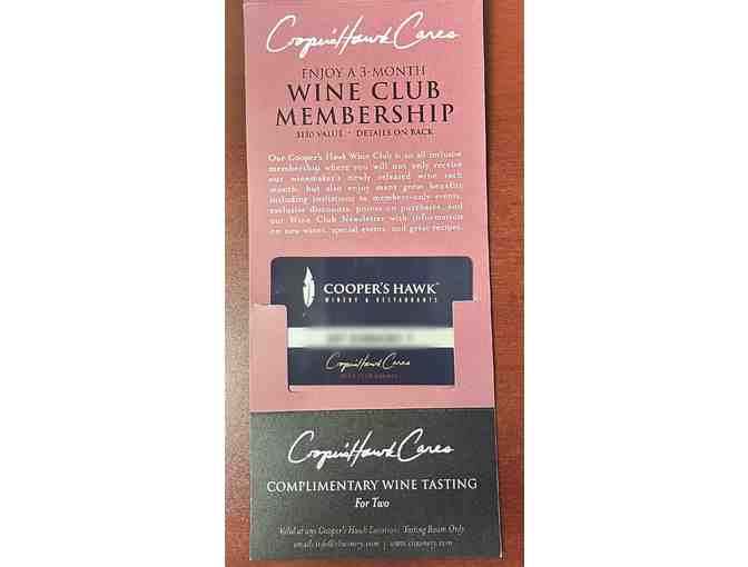 Cooper's Hawk 3-Month Wine Club Membership
