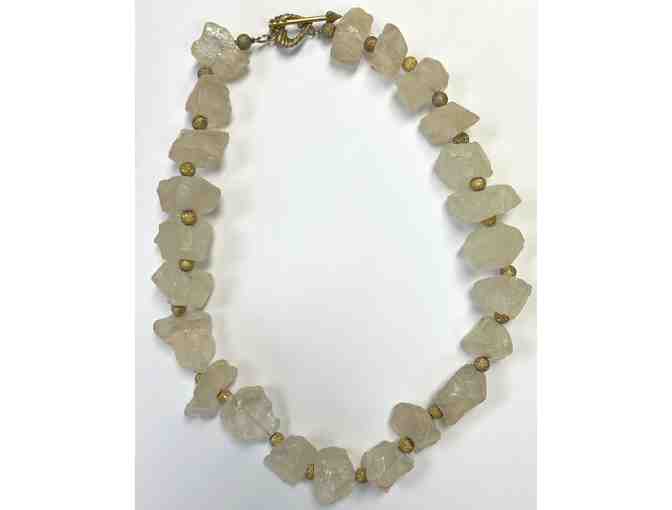 Choker with Chunky White Citrine Crystals-Lot 69 - Photo 2