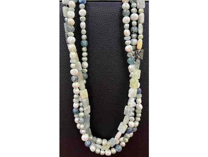 Choker with Pearls and Semi-Precious Stones-Lot 63 - Photo 1