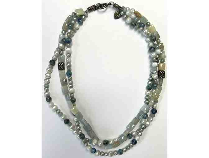 Choker with Pearls and Semi-Precious Stones-Lot 63 - Photo 2