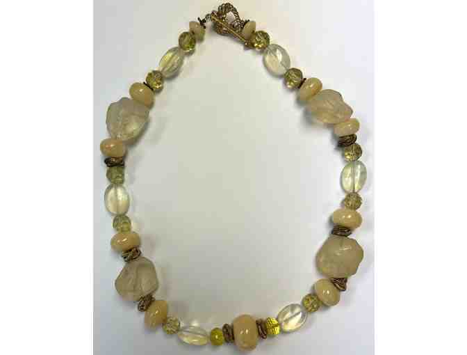 Choker with Pearls and Aurora Borealis Swarovsky Crystals-Lot 73 - Photo 2