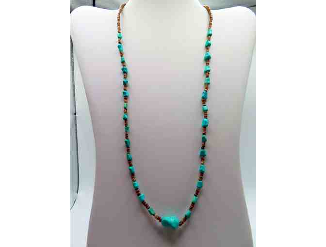 Necklace with Shell and Turquoise Details-Lot 108 - Photo 1