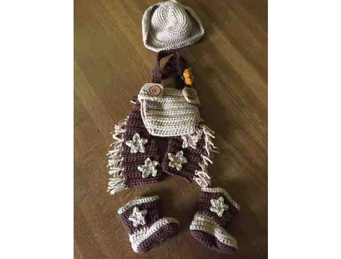 Crocheted Baby/Doll Cowboy Outfit