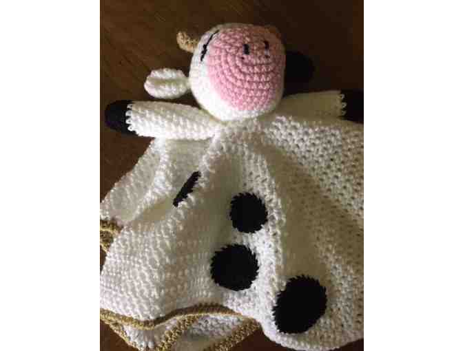 Crocheted baby cow
