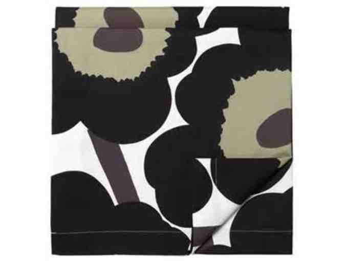 Marimekko Unikko Black/Tan Tablecloth