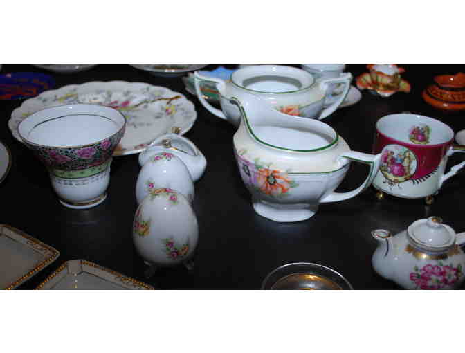 Tea Sets - Lot #2 contains tea sets and Figurines