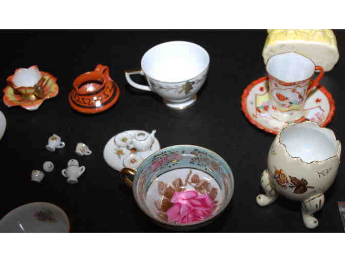 Tea Sets - Lot #2 contains tea sets and Figurines