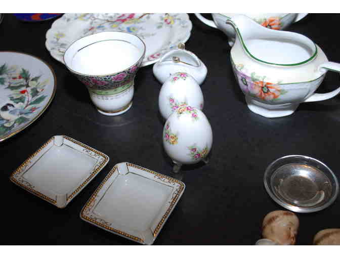 Tea Sets - Lot #2 contains tea sets and Figurines