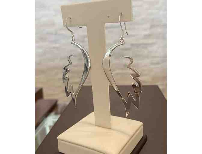 Sterling Silver Wing Earrings