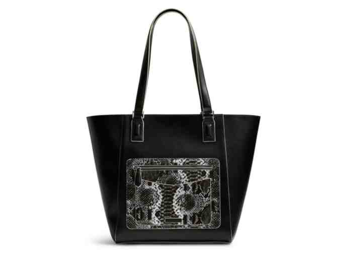 Vera Bradley Ella Tote  Northbrook Black with Python Print