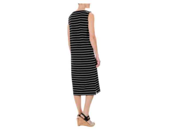 Paraphrase French Terry Striped Dress - Sleeveless