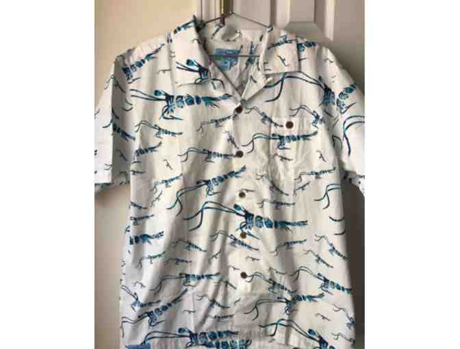 TrueFlies Rum Runner Guayabera Ibis Short Sleeve Shirt -Medium