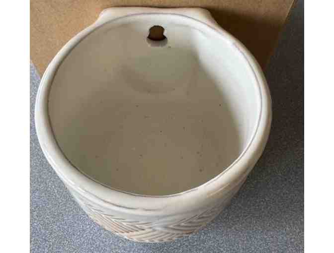 Artisan-Crafted Wall-Mounted Ceramic Planter