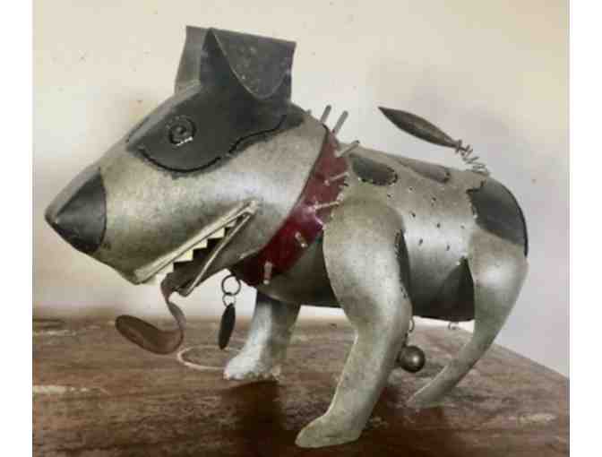 Welded Metal Dog Sculpture - 'SPIKE'