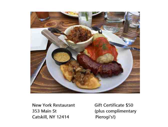 NY Restaurant $50 Gift Certificate in Catskill, NY