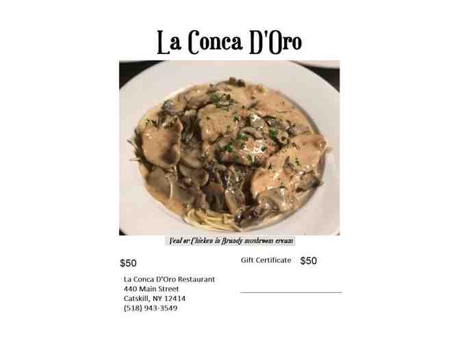 La Conca D'Oro Restaurant $50 Gift Certificate