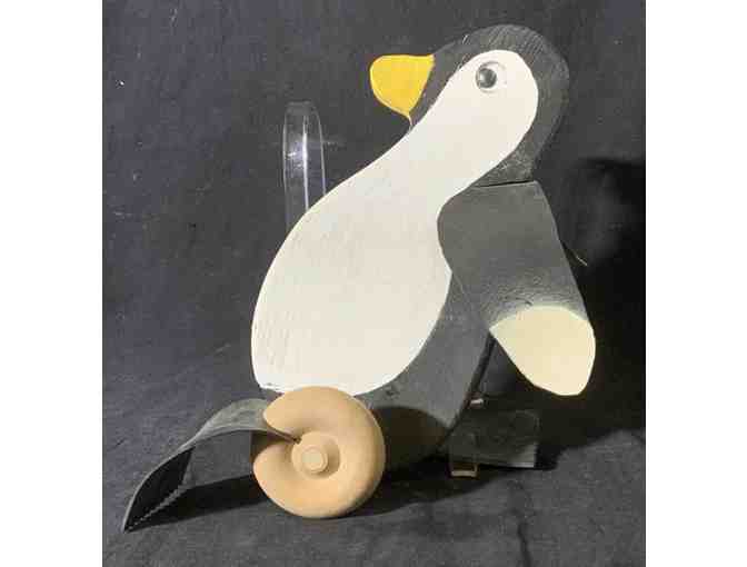 Collectable Wooden Penguin Push Toy