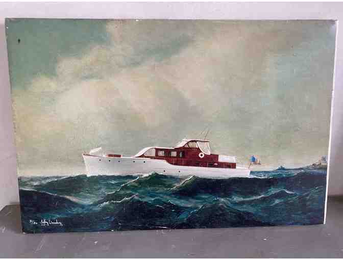 Print on Canvas of Yacht by Jeffrey Damberg