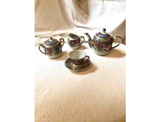 Fine bone china tea set for 6