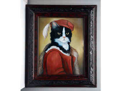 Gentleman Cat, Canvas Print by Carole Lew