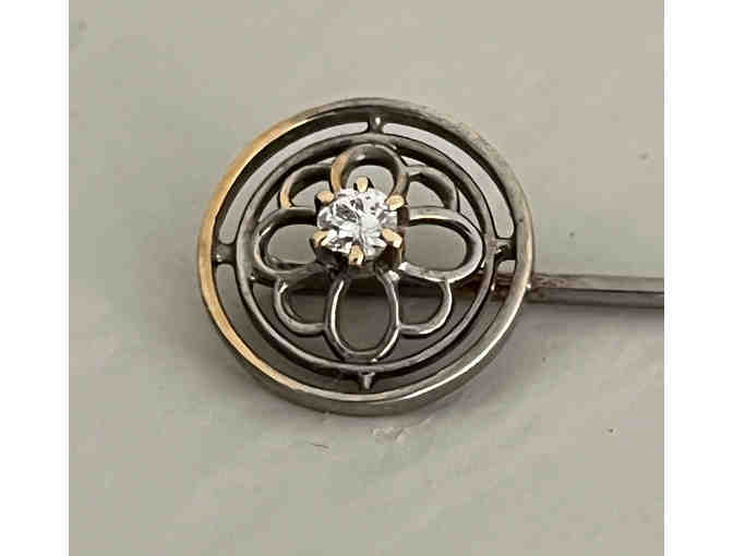 Antique Stick Pin with Gem Stone